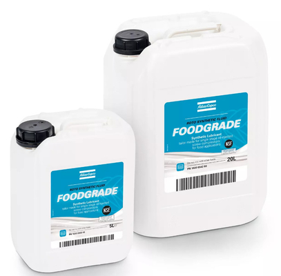 Lubricante de grado alimenticio para Roto aceite sintético inyectado rotativo Atlas compressor de aire de tornillo