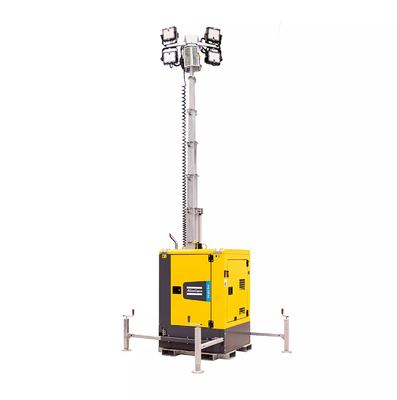 Iluminación LED HiLight BI+4 con poste de luz hidráulico vertical