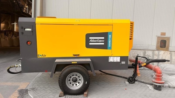Compresor de aire eléctrico portátil de 160 kW de Atlas Copco XAHS710E