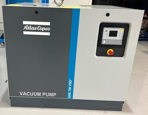 Bomba de vacío AC industrial GHS 730 VSD+ con 11 KW de potencia en el eje y bajo nivel de ruido de 51-73 DB A