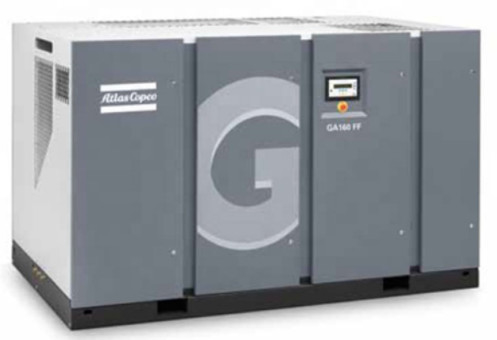 Compresor de aire giratorio de tornillo Atlas con inyección de aceite de 160-250kw 60hz Ga160+-250