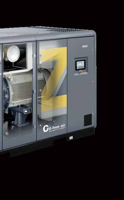 ZR55~750 Compresor de aire de tornillo Atlas libre de aceite con aprobación TUV