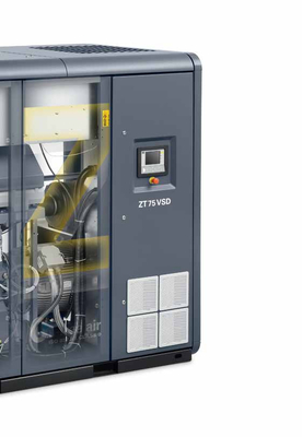ZT18-55VSD Compresor de aire de tornillo Atlas libre de aceite Aire de enfriamiento 50~60Hz 10,5m3/min