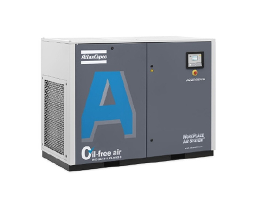 AQ 18 VSD Compresor de aire de tornillo Atlas con inyección de agua de 18kw 69dB Nivel de ruido