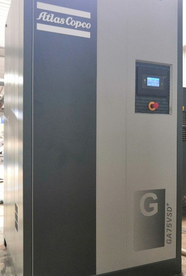 Compresor de tornillo giratorio GA75VSD++ con secador incorporado y enfriamiento por aire forzado
