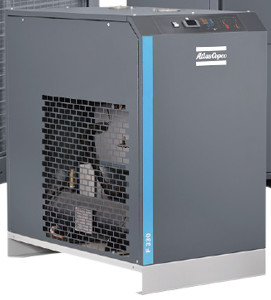 Atlas F330 Secador de refrigeración con drenaje electrónico de agua para un rendimiento óptimo