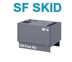SF4 Capacidad de aire Compresor de aire estacionario de refrigeración por aire de tornillo libre de aceite