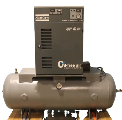 3.7KW/5HP 0 Ppm Compresor de aire de tornillo con accionamiento directo libre de aceite SF4