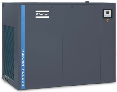 Conducción directa de refrigeración de aire 45KW/60HP Compresor de aire de tornillo libre de aceite AQ45VSD con 0 ppm de contenido de aceite