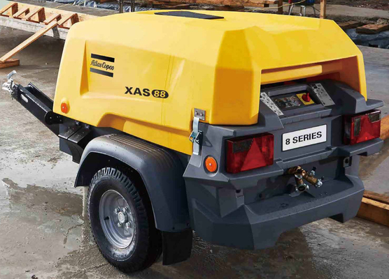Compresor portátil con motor Kubota XAS 88KD para aplicaciones industriales