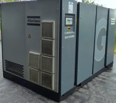 Serie Atlas GA con inyección de aceite de tornillo rotativo con certificado GA110VSD y CE