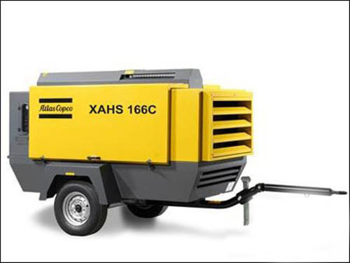 Compresor de aire portátil de tamaño medio Atlas XAHS166C Tecnología de tren común de alta presión para reducir el consumo de combustible