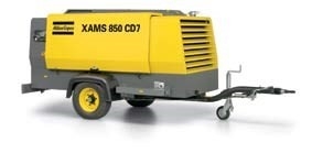 Compresor portátil XAMS850Cd Presión de trabajo nominal 8.6 Bar 5000*2000*2000 mm para la competencia y el rendimiento