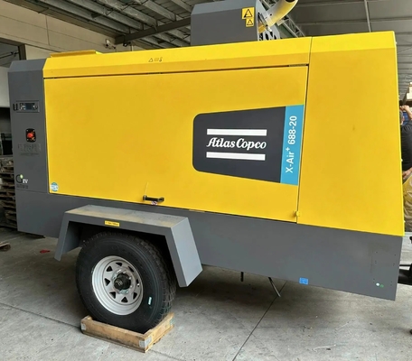 Compresor portátil X-AIR+ 688-20 Engine Model B6.7CS4 en amarillo para rendimiento en movimiento
