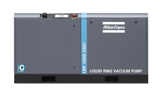 LRP 1000 VSD + Motor AC bomba de vacío con dimensiones 1950x810x1020 MM y FAD 1050 metros cúbicos por hora seco 1140 metros cúbicos por hora húmedo