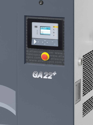 Compresor de aire giratorio de tornillo Atlas de la serie Ga+ con inyección de aceite de 22kw Ga22+