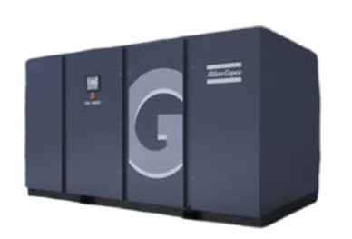 220kw Ga220+ Compresor de aire de tornillo Atlas inyectado con aceite 7.4-14 bar Presión de trabajo