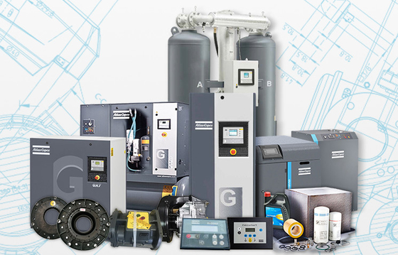 37kw Atlas GA 37 VSD +, compresor de aire rotativo de tornillo Atlas inyectado con aceite