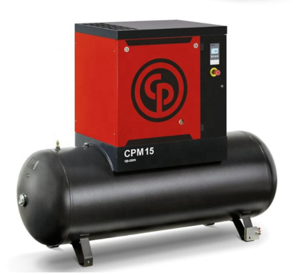 Compresor de aire rotatorio del tornillo la monofásico CPM10 Chicago 7.5KW neumático 64db (A) ruido