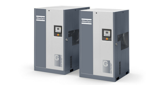 75kW Atlas Compresor de aire de tornillo Serie GA GA 75 73dB ((A) Nivel de ruido ISO 8573-1