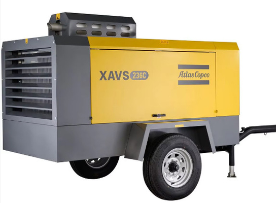 Compresor de aire portátil de tamaño medio de Atlas Copco XAVS236C para relaciones de presión y volumen de gas diversas y razonables