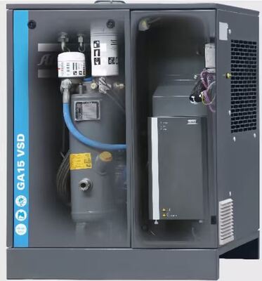 50 Hz Frecuencia GA Serie GA15VSD de Atlas Tecnología seca incorporada que ofrece una operación industrial estable y una mayor confiabilidad