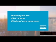 Compresor de aire de tornillo de Atlas con inyección de aceite GA11+-30+