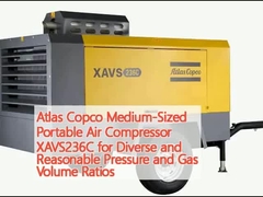 Compresor de aire portátil de tamaño medio de Atlas Copco XAVS236C para relaciones de presión y volumen de gas diversas y razonables